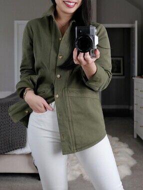 EUC Sezane Will Jacket (Khaki Green)